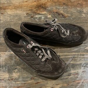 Keds Dark Brown Quilted Sneakers